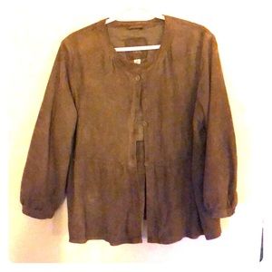 Banana Republic Quarter Sleeve Suede Jacket